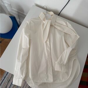 H&M studio new  Elegant Cream Blouse with detachable Collar